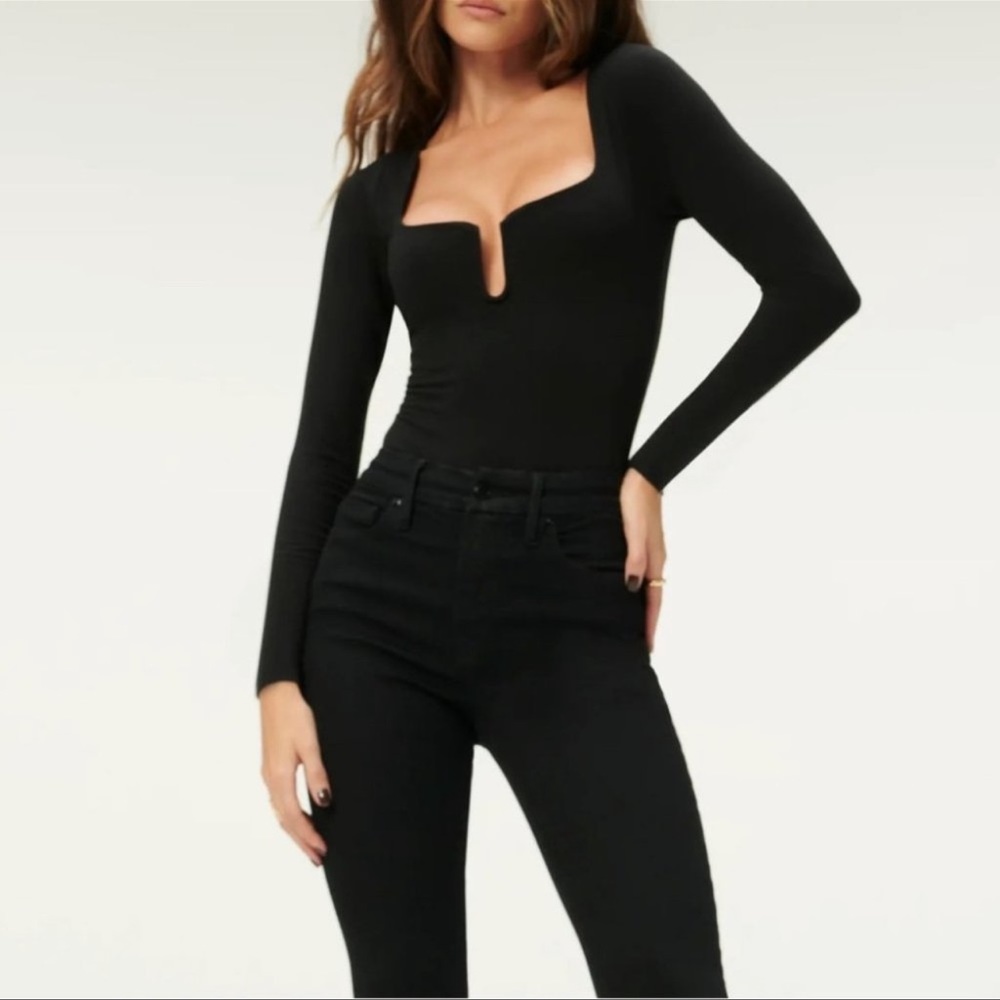 NWT GOOD AMERICAN U RING BODY SUIT